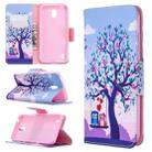 For Nokia 1.3 Colored Drawing Pattern Horizontal Flip Leather Case with Holder & Card Slots & Wallet(Owl) - 1