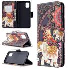 For Samsung Galaxy A31 Colored Drawing Pattern Horizontal Flip Leather Case with Holder & Card Slots & Wallet(Flowers and Elephant) - 1