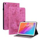 For Huawei MatePad T 10s / Enjoy Tablet 2 Butterfly Rose Embossed Leather Tablet Case(Rose Red) - 1