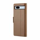 For Google Pixel 7a CaseMe 023 Butterfly Buckle Litchi Texture RFID Anti-theft Leather Phone Case(Brown) - 3