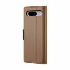 For Google Pixel 8 CaseMe 023 Butterfly Buckle Litchi Texture RFID Anti-theft Leather Phone Case(Brown) - 3