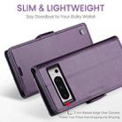 For Google Pixel 8 Pro CaseMe 023 Butterfly Buckle Litchi Texture RFID Anti-theft Leather Phone Case(Pearly Purple) - 3