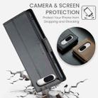 For Google Pixel 8a CaseMe 023 Butterfly Buckle Litchi Texture RFID Anti-theft Leather Phone Case(Black) - 3