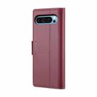 For Google Pixel 9 Pro XL CaseMe 023 Butterfly Buckle Litchi Texture RFID Anti-theft Leather Phone Case(Wine Red) - 3