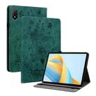 For Honor Pad V8 Pro Butterfly Rose Embossed Leather Tablet Case(Green) - 1