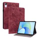 For Honor Pad X8 Pro/X9 Butterfly Rose Embossed Leather Tablet Case(Red) - 1