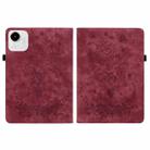 For Honor Pad X9a Butterfly Rose Embossed Leather Tablet Case(Red) - 2