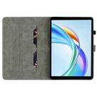For Honor Pad X7 Butterfly Rose Embossed Leather Tablet Case(Green) - 3