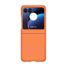 For Motorola Razr 50 Skin Feel PC Phone Case(Orange) - 1