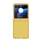 For Motorola Razr 50 Skin Feel PC Phone Case(Lemon Yellow) - 1