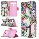 For LG K61 Colored Drawing Pattern Horizontal Flip Leather Case with Holder & Card Slots & Wallet(Life Tree) - 1