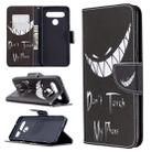 For LG K61 Colored Drawing Pattern Horizontal Flip Leather Case with Holder & Card Slots & Wallet(Smirk) - 1