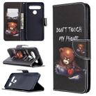 For LG K61 Colored Drawing Pattern Horizontal Flip Leather Case with Holder & Card Slots & Wallet(Bear) - 1