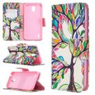 For Nokia 1.3 Colored Drawing Pattern Horizontal Flip Leather Case with Holder & Card Slots & Wallet(Life Tree) - 1