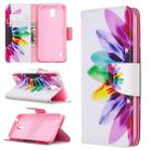 For Nokia 1.3 Colored Drawing Pattern Horizontal Flip Leather Case with Holder & Card Slots & Wallet(Sun Flower) - 1