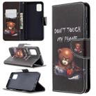 For Samsung Galaxy A31 Colored Drawing Pattern Horizontal Flip Leather Case with Holder & Card Slots & Wallet(Bear) - 1