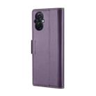 For OPPO F21 Pro 5G Globa/Reno8 Z Global CaseMe 023 Butterfly Buckle Litchi Texture RFID Anti-theft Leather Phone Case(Pearly Purple) - 3