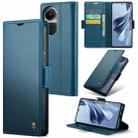 For OPPO Reno10 5G Global／Reno10 Pro Global CaseMe 023 Butterfly Buckle Litchi Texture RFID Anti-theft Leather Phone Case(Blue) - 1
