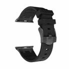 AP Silicone Watch Band For Apple Watch 7 41mm(Black Black) - 3