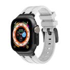 AP Silicone Watch Band For Apple Watch 5 44mm(Black White) - 1