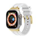 AP Silicone Watch Band For Apple Watch 2 38mm(Gold White) - 1