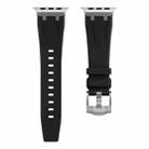 AP Silicone Watch Band For Apple Watch Series 10 42mm(Silver Black) - 2