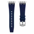 AP Silicone Watch Band For Apple Watch Series 10 42mm(Black Blue) - 2