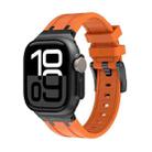 AP Silicone Watch Band For Apple Watch Series 10 42mm(Black Orange) - 1