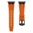 AP Silicone Watch Band For Apple Watch Series 10 42mm(Black Orange) - 2