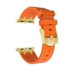 AP Silicone Watch Band For Apple Watch Series 10 42mm(Gold Orange) - 3