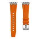 AP Silicone Watch Band For Apple Watch Series 10 42mm(Silver Orange) - 2