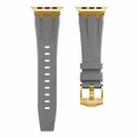 AP Silicone Watch Band For Apple Watch Series 10 42mm(Gold Grey) - 2