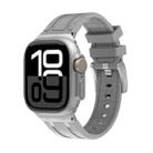 AP Silicone Watch Band For Apple Watch Series 10 42mm(Silver Grey) - 1