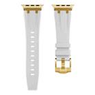 AP Silicone Watch Band For Apple Watch Series 10 42mm(Gold White) - 2