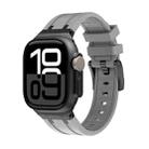 AP Silicone Watch Band For Apple Watch Series 10 46mm(Black Grey) - 1