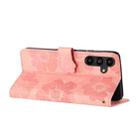 For Samsung Galaxy A04s Flower Embossing Pattern Leather Phone Case(Pink) - 5