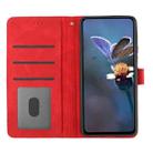 For Samsung Galaxy A22 5G Flower Embossing Pattern Leather Phone Case(Red) - 4