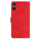 For Sony Xperia 10 VI Seven Butterflies Embossed Leather Phone Case(Red) - 3