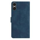 For Sony Xperia 10 VI Seven Butterflies Embossed Leather Phone Case(Blue) - 3