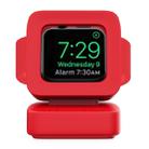 For Apple Watch 44/42/40/38mm Retro Watch Stand Holder(Red) - 1