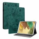 For Samsung Galaxy A7 Lite T220 / T225 Butterfly Rose Embossed Leather Tablet Case(Green) - 1