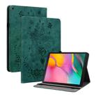 For Samsung Galaxy Tab A 10.1 2019 T510 Butterfly Rose Embossed Leather Tablet Case(Green) - 1