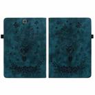 For Samsung Galaxy Tab A 9.7 T550 T555 Butterfly Rose Embossed Leather Tablet Case(Dark Blue) - 3