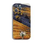 For iPhone 14 Plus Precise Hole Oil Painting Pattern PC Phone Case(Evening Breeze) - 1