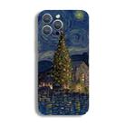 For iPhone 12 Precise Hole Oil Painting Pattern PC Phone Case(Castle) - 1