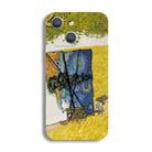 For iPhone 15 Plus Precise Hole Oil Painting Pattern PC Phone Case(Handcart) - 1