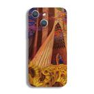 For iPhone 15 Plus Precise Hole Oil Painting Pattern PC Phone Case(Architectural Painting) - 1