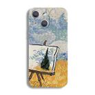 For iPhone 15 Precise Hole Oil Painting Pattern PC Phone Case(Landscape Painting) - 1