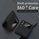For Samsung Galaxy Z Flip4 Litchi Texture Fold Hinge Phone Case(White) - 3