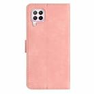 For Huawei P40 Lite Seven Butterflies Embossed Leather Phone Case(Pink) - 3